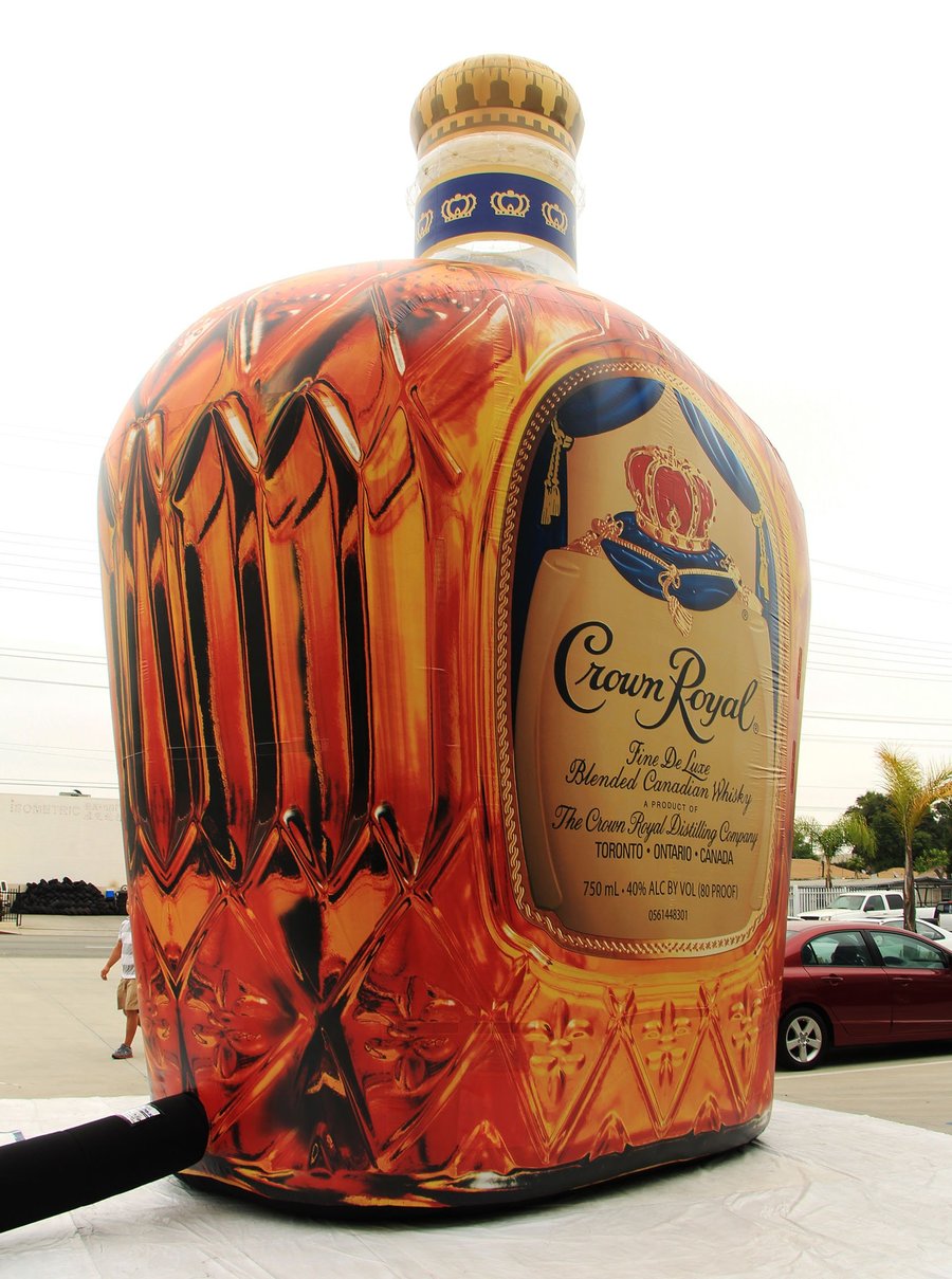 Crown Royal Bottle Custom Inflatables Inflatable Replicas